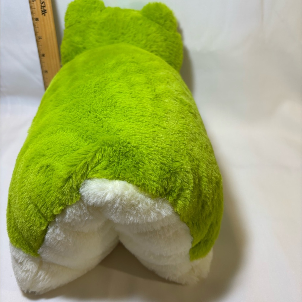 Froggy Plush Pillow, Green/White - Smoochy Pals by Linzy Toys - Picture 4 of 10
